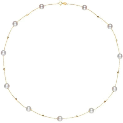 Elegant Pearl Necklace - Maricel Long