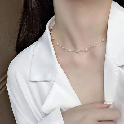 Elegant Pearl Necklace - Maricel Long