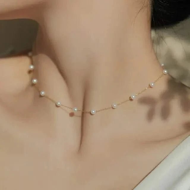 Elegant Pearl Necklace - Maricel Long