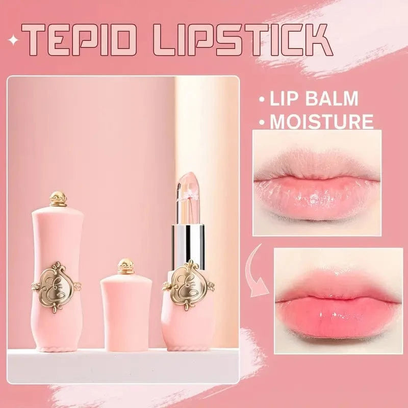Maricel Long Flower Jelly Lipstick Set with Temperature Change Formula
