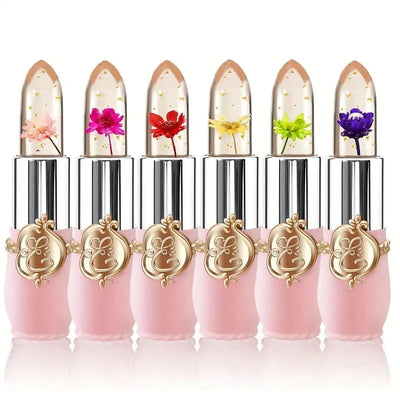 Maricel Long Flower Jelly Lipstick Set with Temperature Change Formula