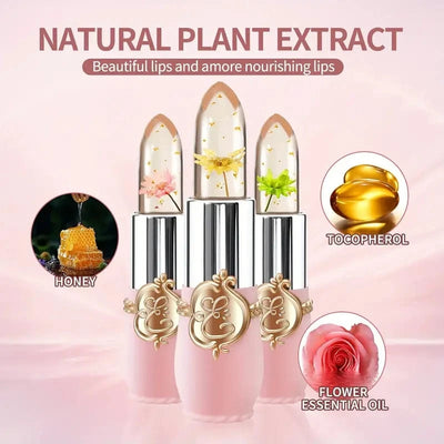 Maricel Long Flower Jelly Lipstick Set with Temperature Change Formula