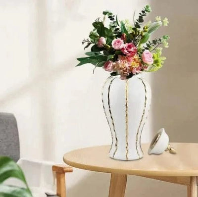 Elegant Ceramic Porcelain Vase - Maricel Long
