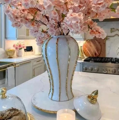 Elegant Ceramic Porcelain Vase - Maricel Long