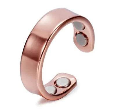 Maricel Long Men's Magnetic Red Copper Ring