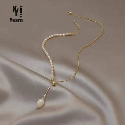 Pearl Chain Necklace - Maricel Long