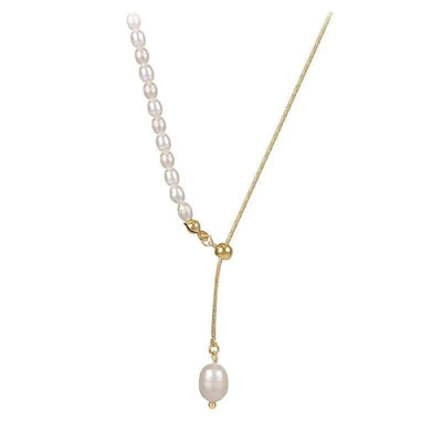 Pearl Chain Necklace - Maricel Long