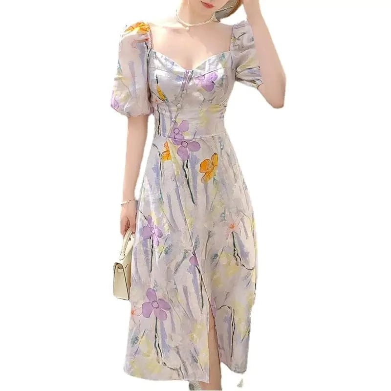 Summer Dress for Girls with Small Fragrant Flowers - Maricel Long