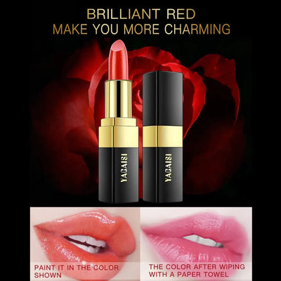 Maricel Long Red Gradient Moisturizing Color Changing Lipstick