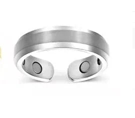Maricel Long Silver-One size Magnetic Therapy Acupressure Ring