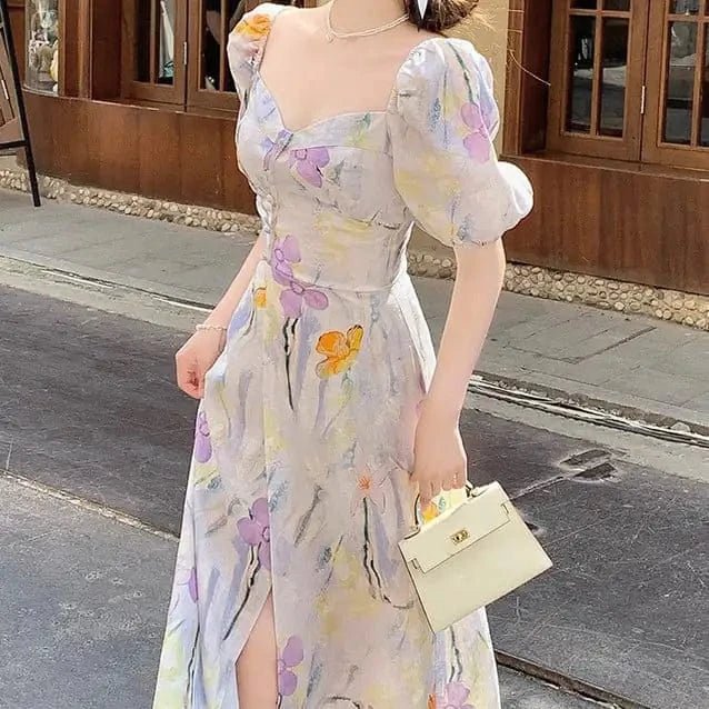 Summer Dress for Girls with Small Fragrant Flowers - Maricel Long