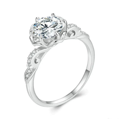 Maricel Long US6 Platinum Plated Ring in New Fashion Style