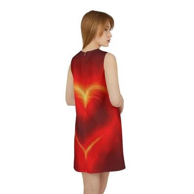 A - line Sleeveless Dress (AOP) - Maricel Long