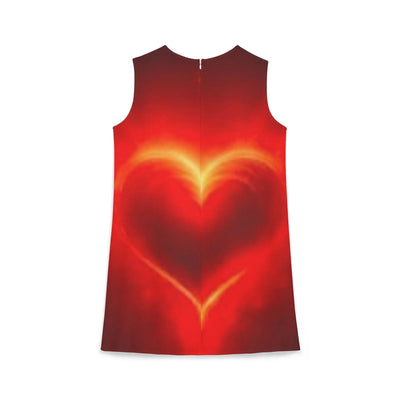 A - line Sleeveless Dress (AOP) - Maricel Long