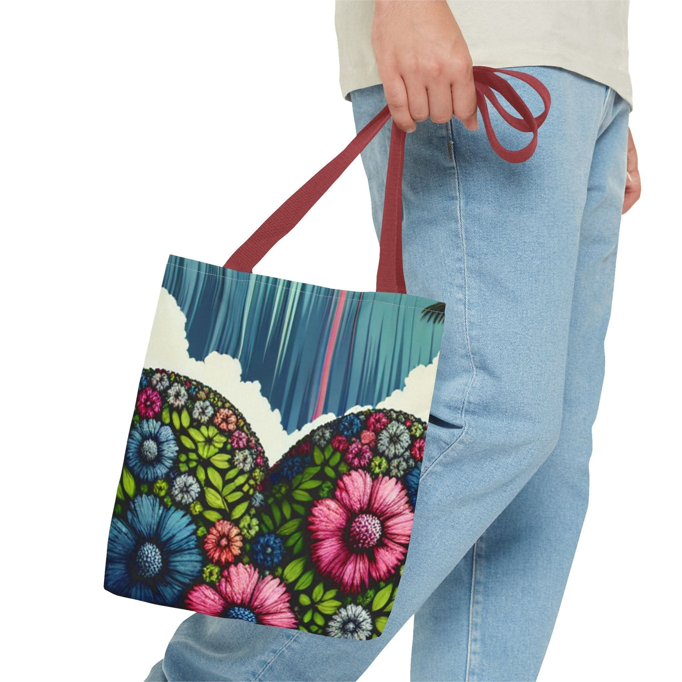 Floral Tote Bag - Maricel Long