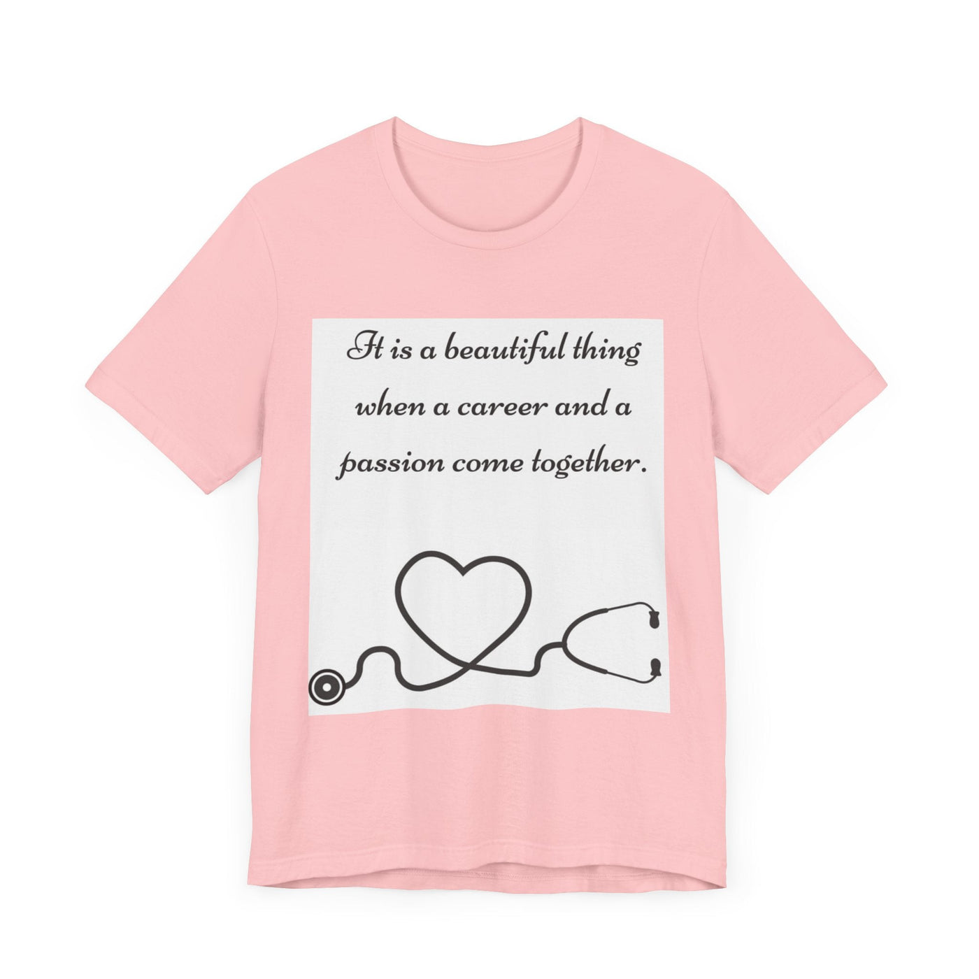 Heart & Career Unisex Jersey Tee – Inspirational Nurse Shirt - Maricel Long
